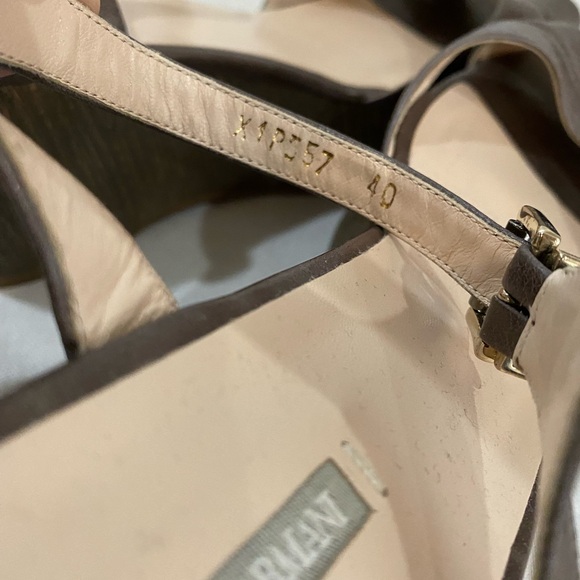 Armani Leather Platform Wedge Sandal - Picture 5 of 7